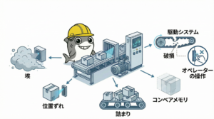 コンベヤセンサ異常の原因と対処法を解説するアイキャッチ画像